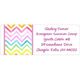 Watercolor Chevron Address Labels Image 2 of 2